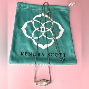 Kendra Scott - White Pendant Adjustable Necklace - 27 Inches Full Length
